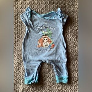The Little Mermaid Light Blue Romper from Disney in 0-3M